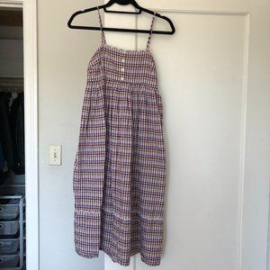 Madewell Plaid Maxi Dress
